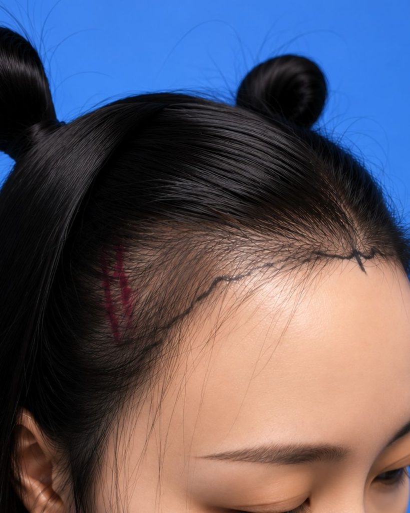 iGraft Long Hair FUE - Hair Line