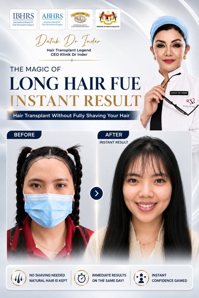 Long Hair Transplant Malaysia | iGraft Long Hair FUE - Hero Section image